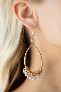 Wishing Well Wonder - Gold Paparazzi Earring