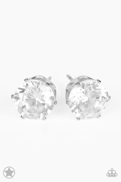 Just In TIMELESS - White Paparazzi Post Earrings