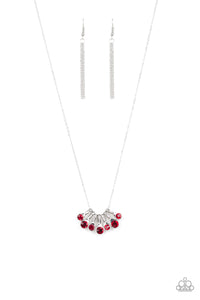 Slide Into Shimmer - Red Paparazzi Necklace