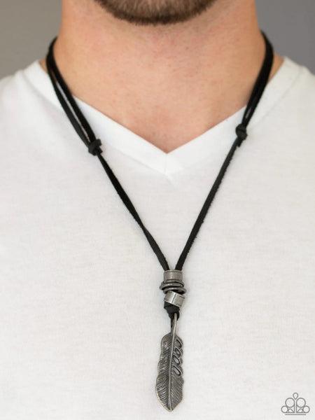 That QUILL Be The Day - Black Urban Paparazzi Necklace -