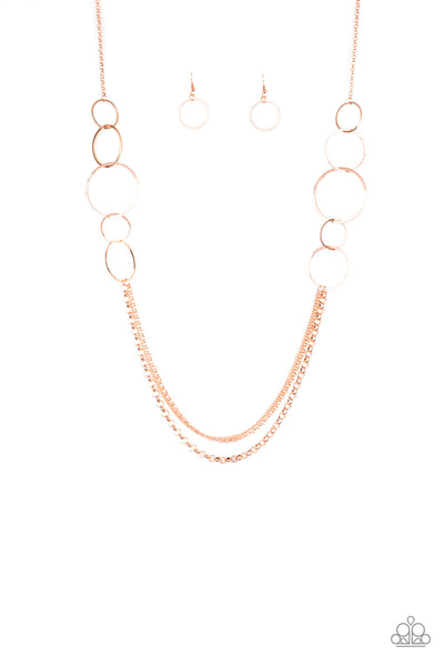 Ring In The Radiance - Copper Paparazzi Necklace