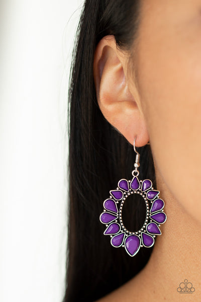 Fashionista Flavor - Purple Paparazzi Earrings