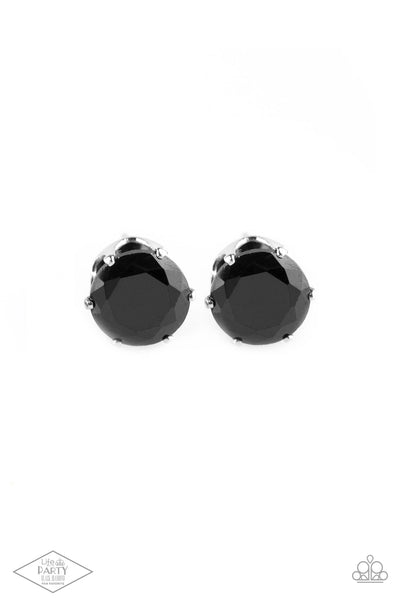 Come Out On Top - Black Paparazzi Stud Earrings