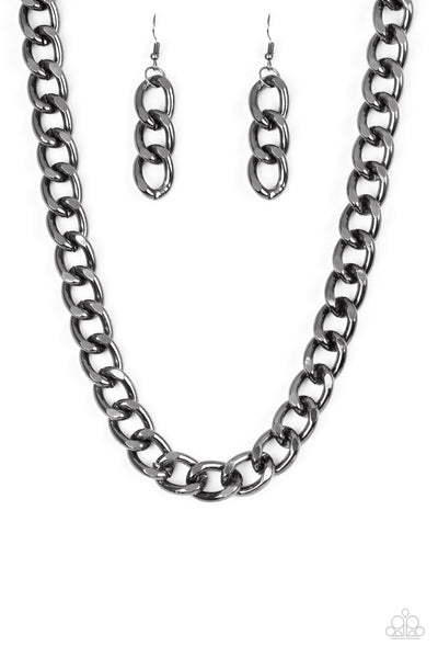 Heavyweight Champion - Black Paparazzi Necklace