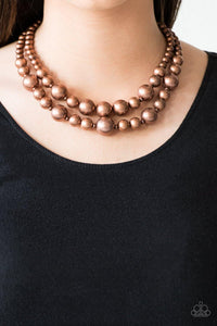 I Double Dare You - Copper Paparazzi Necklace - sofancyjewels