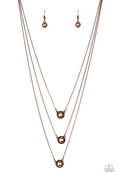 A Love For Luster - Copper Paparazzi Necklace - sofancyjewels