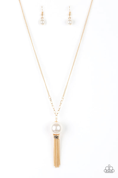 Belle Of The BALLROOM - Gold Paparazzi Pearl Necklace