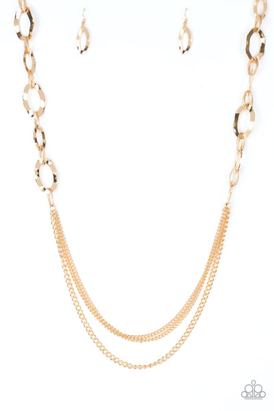 Street Beat - Gold Paparazzi Necklace