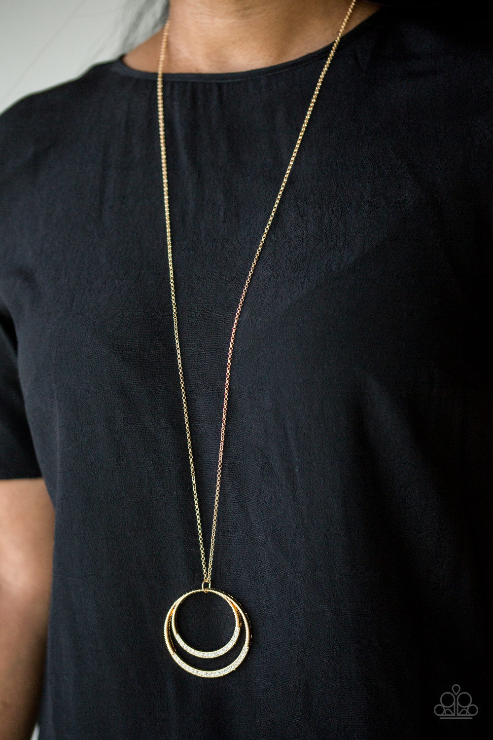 Front and EPICENTER - Gold Paparazzi Necklace