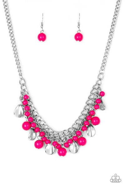 Summer Showdown - Pink Paparazzzi Necklace