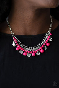 Summer Showdown - Pink Paparazzzi Necklace