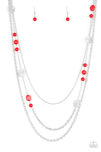 Pretty Pop-tastic! - Red Paparazzi Necklace