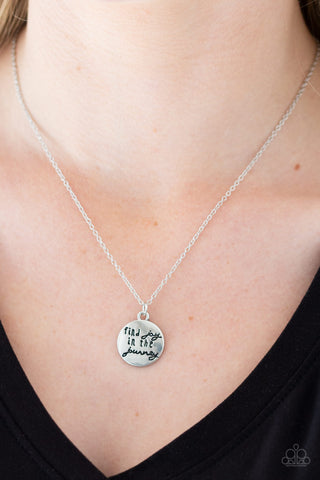 Find Joy - Silver Paparazzi Inspirational Necklace