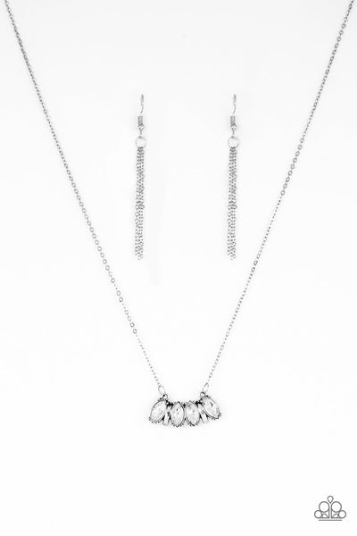 Deco Decadence - White Paparazzi Necklace