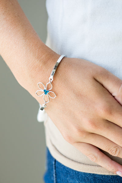 Hibiscus Hipster - Blue Paparazzi Bracelet