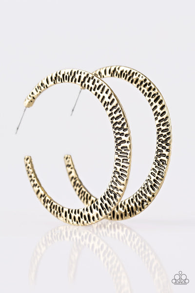 BEAST Friends Forever - Brass Paparazzi Hoops Earrings