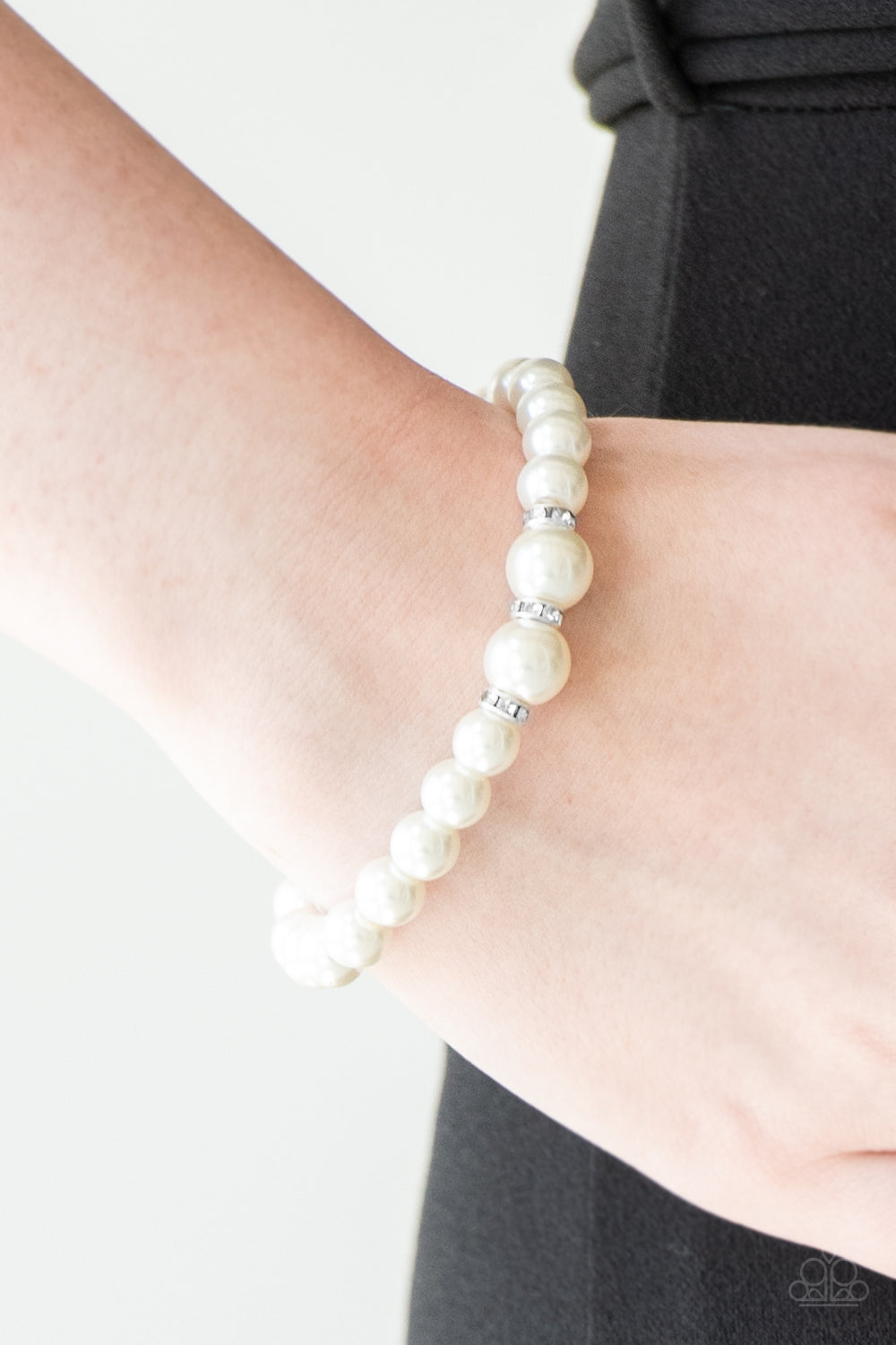 Radiantly Royal - White Paparazzi Bracelet