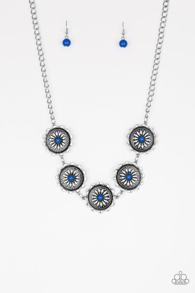 Me-dallions, Myself, and I - Blue Paparazzi Necklace