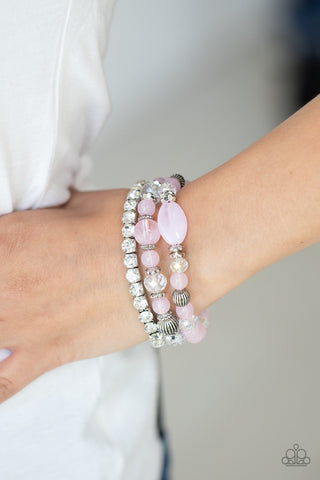 Ethereal Etiquette - Pink Paparazzi Bracelet