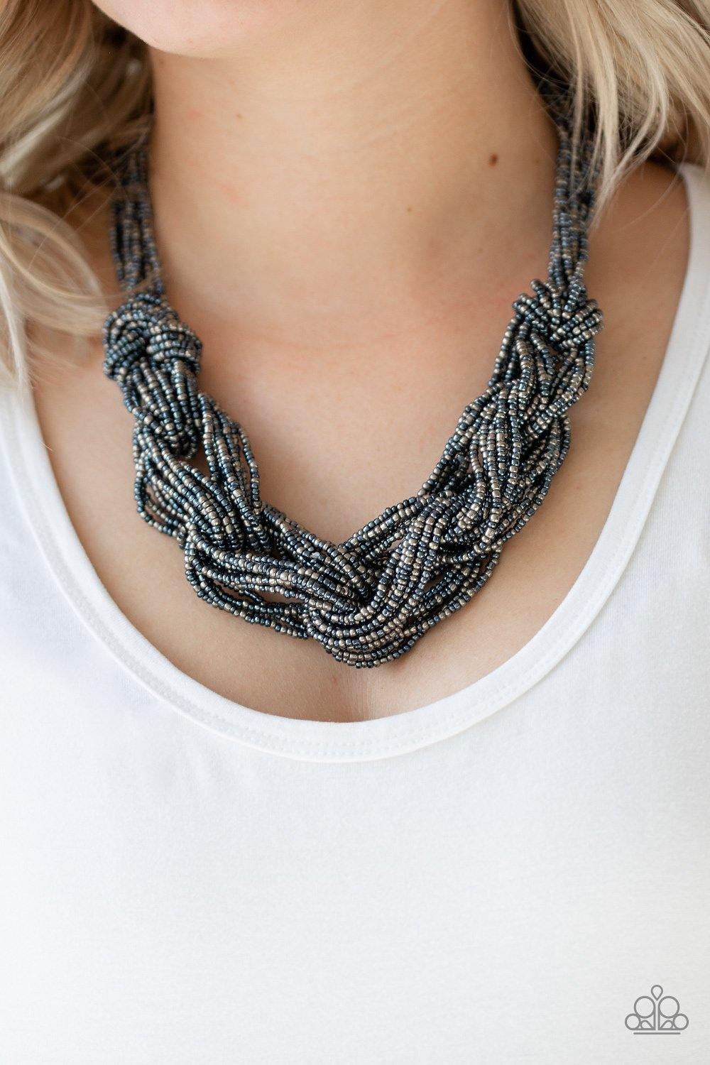 City Catwalk - Blue Paparazzi Necklace - sofancyjewels