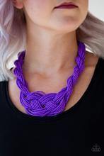 A standing ovation purple paparazzi Seed Beaded Necklace - sofancyjewels