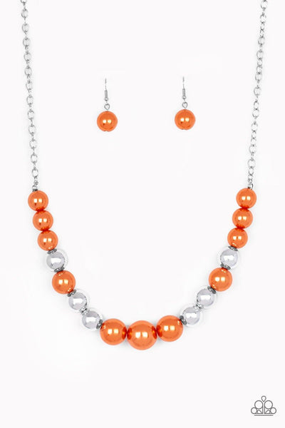 Take Note - Orange Paparazzi Necklace - sofancyjewels