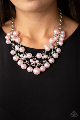 BALLROOM Service - Pink Paparazzi Pearl Necklace