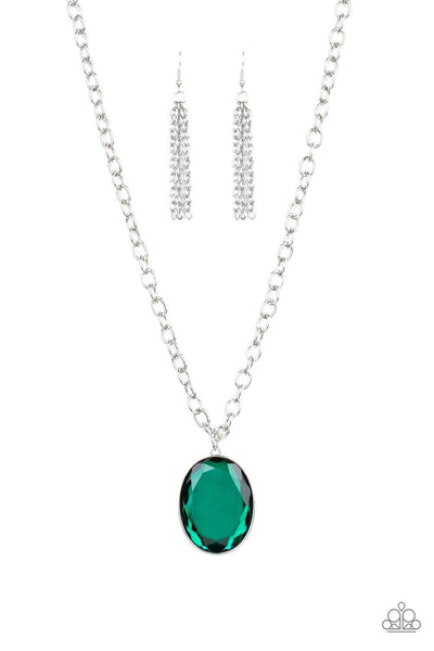 Light As HEIR - Green Paparazzi Necklace - sofancyjewels