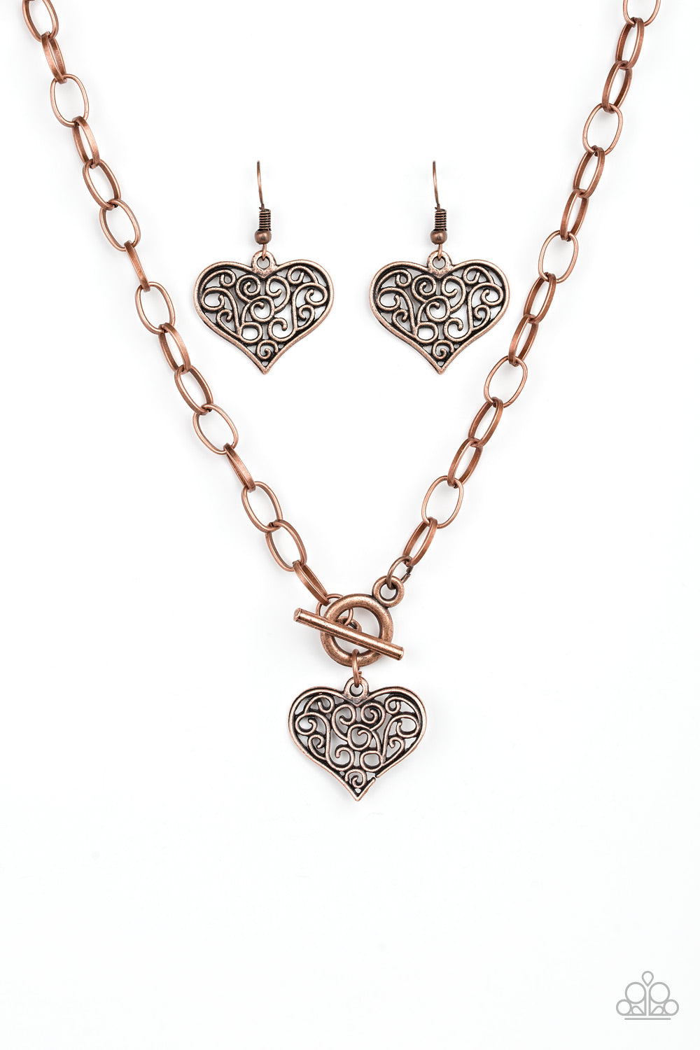 Heart-Touching Harmony - Copper Paparazzi Necklace