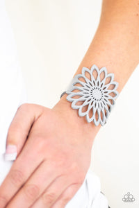 Wildly Wildflower - Silver Paparazzi Bracelet