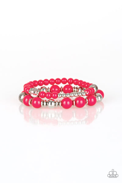 Colorful Collisions - Pink Paparazzi Bracelet