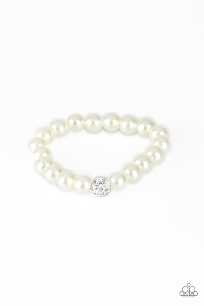 POSHing Your Luck - White Paparazzi Bracelet