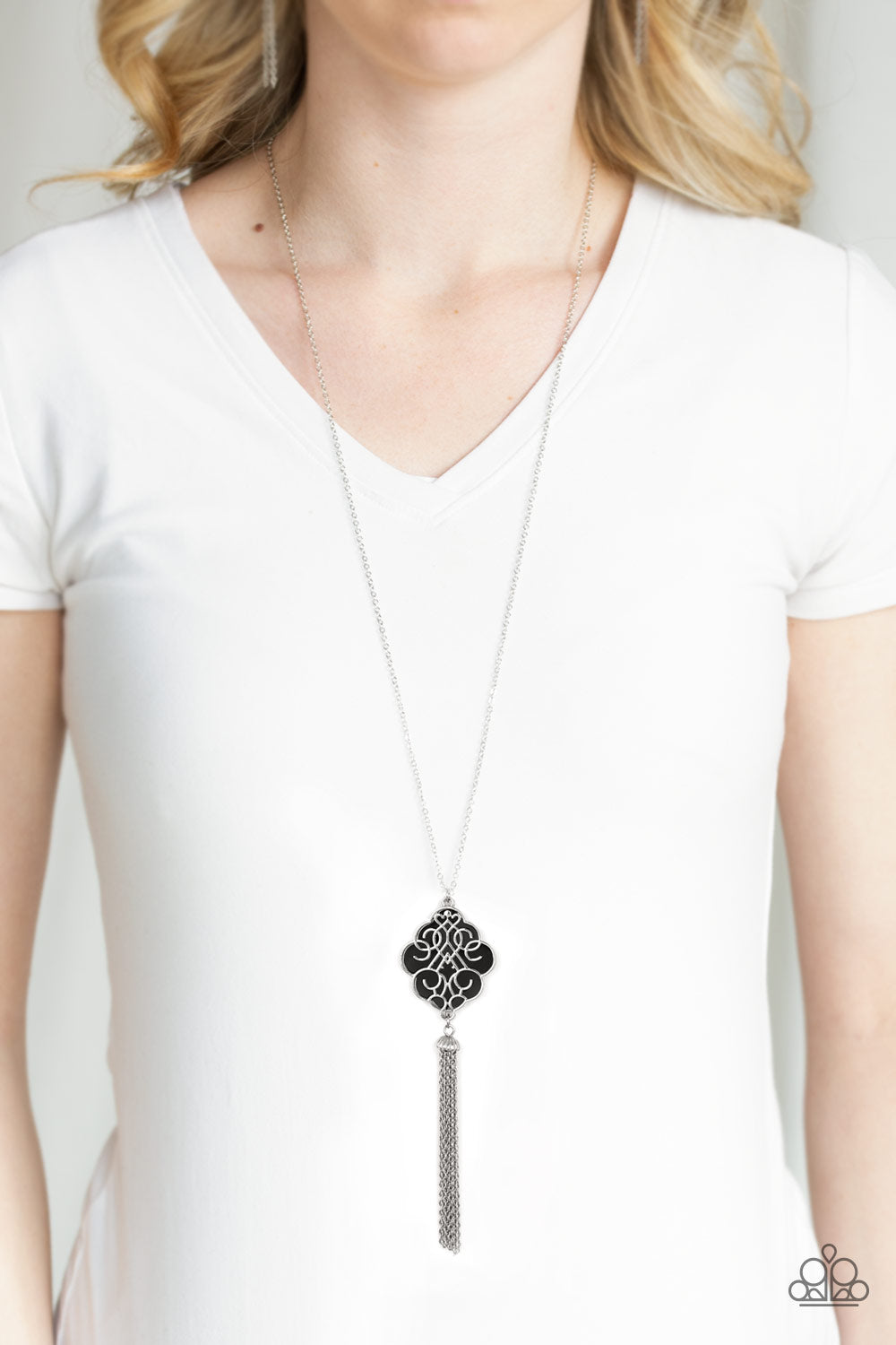 Malibu Mandala - Black Paparazzi Necklace