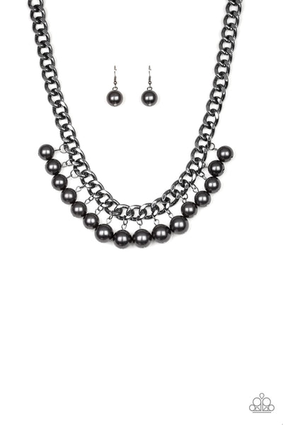 Get Off My Runway - Black Paparazzi Necklace