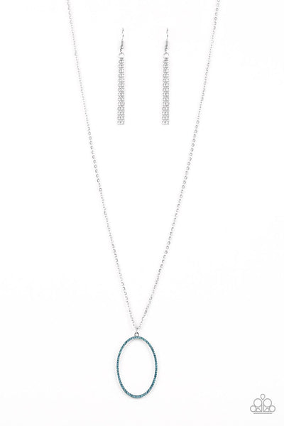 A Dazzling Distraction - Blue Paparazzi Necklaces - sofancyjewels