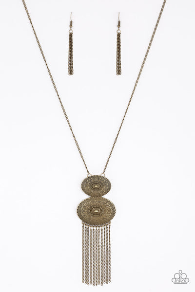 Sun Goddess - Brass Paparazzi Necklace