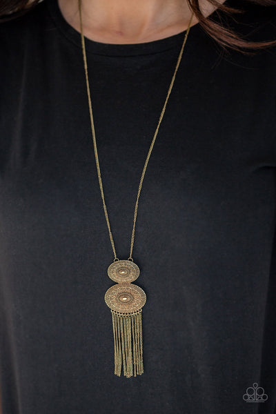 Sun Goddess - Brass Paparazzi Necklace