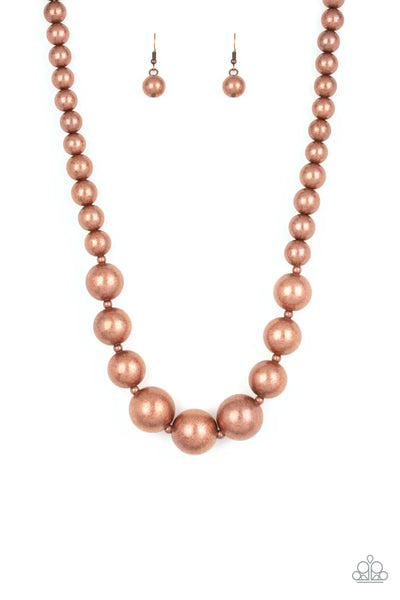 Living Up To Reputation - Copper Paparazzi Necklace