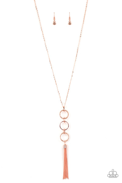 Diva In Diamonds - Copper Paparazzi Necklace