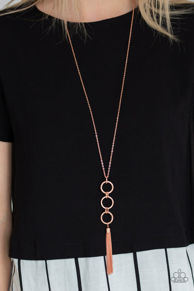 Diva In Diamonds - Copper Paparazzi Necklace