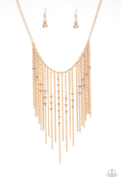 First Class Fringe - Gold Paparazzi Necklace