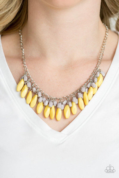 Bead Binge - Yellow Paparazzi Necklace - sofancyjewels