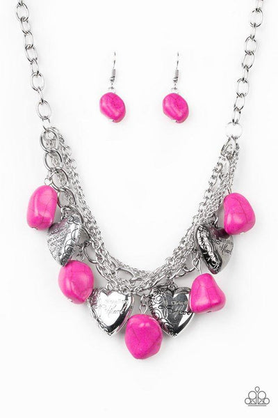 Change Of Heart - Pink Necklace - sofancyjewels