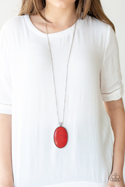 Stone Stampede - Red Paparazzi Necklace
