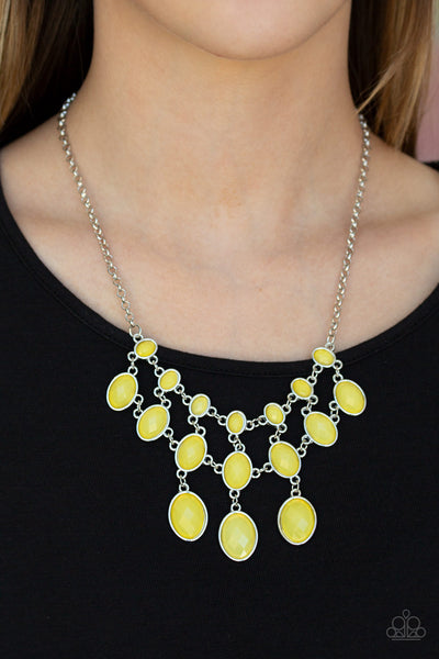 Mermaid Marmalade - Yellow Paparazzi Necklace