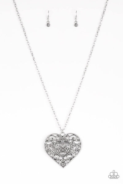 Classic Casanova - Silver Paparazzi Necklace - sofancyjewels