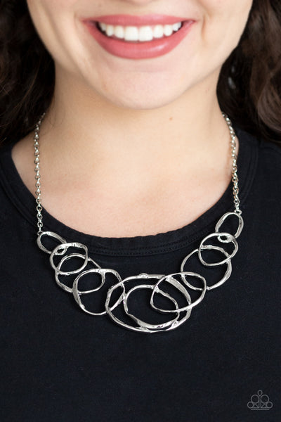 All Around Radiance - Silver Paparazzi Necklace