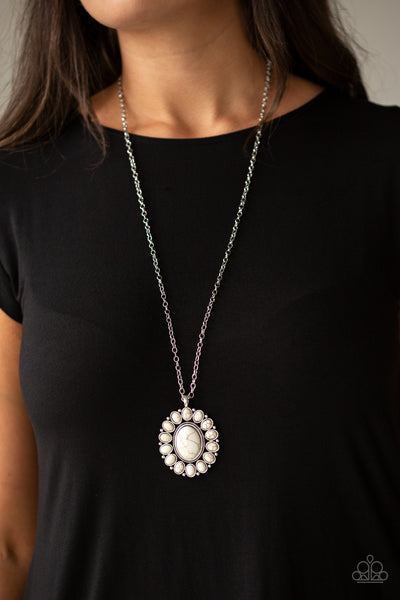 So Smithsonian - White Paparazzi Necklace