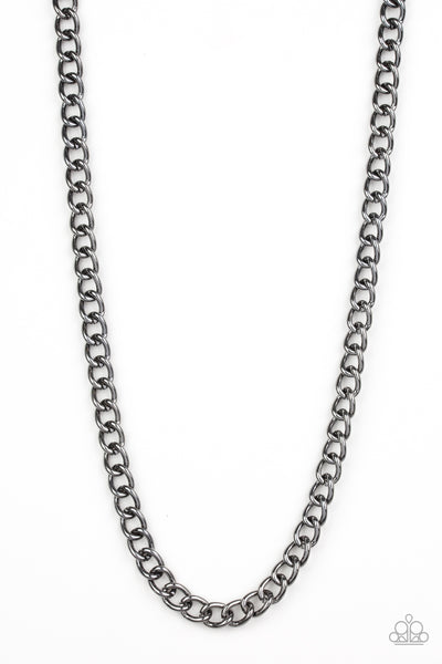 Full Court - Black Paparrazi Necklace