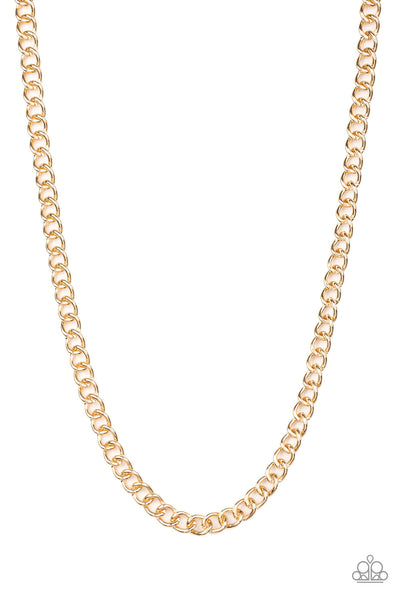 Full Court - Gold Paparazzi Necklace